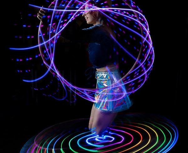 Olivia Flows Hula Hooping