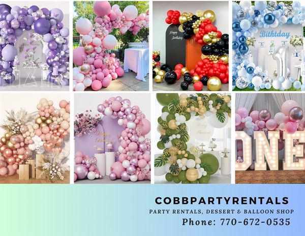 Cobb Party Rentals & Balloon Garlands