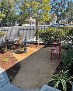 Covered Porch & Courtyard