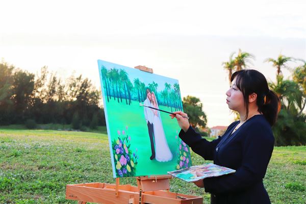 Wedding Painting by Manzi