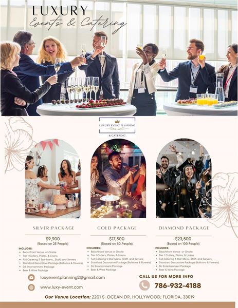 Luxury Event Planning & Catering