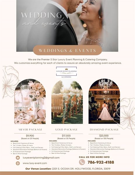 Luxury Event Planning & Catering