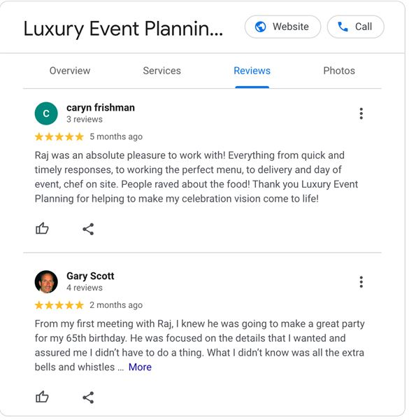 Luxury Event Planning & Catering