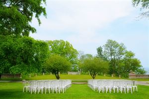 Gallery Level, Lawn and Patio with Tent