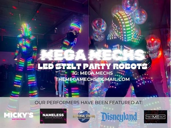 The Mega Mechs - 12 Feet Dancing LED Robots