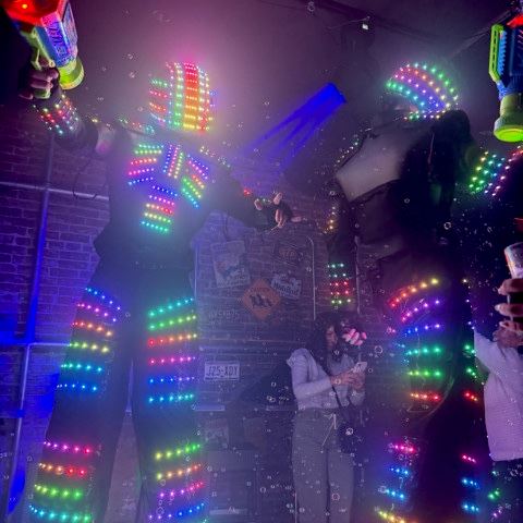 The Mega Mechs - 12 Feet Dancing LED Robots