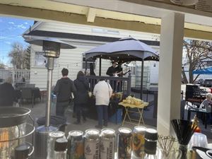 Cabana bar and patio