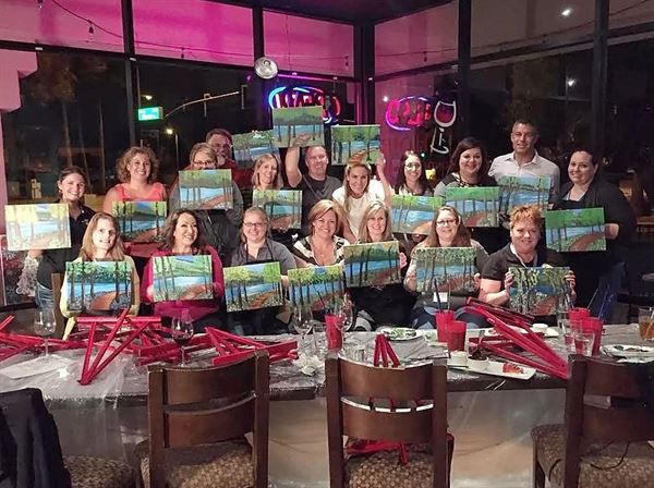 Paint Party and Wine at My Wine Cellar in Ahwatukee