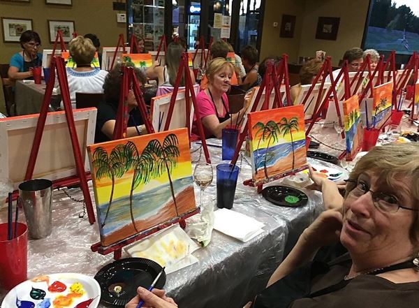 Paint Party and Wine at My Wine Cellar in Ahwatukee