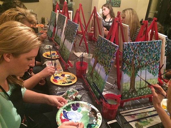 Paint Party and Wine at My Wine Cellar in Ahwatukee