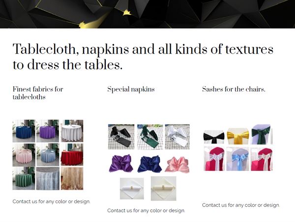 Party Rental & Catering / Royal Celebration Jr