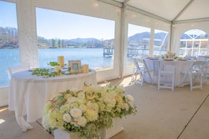 Lakeside White Tent