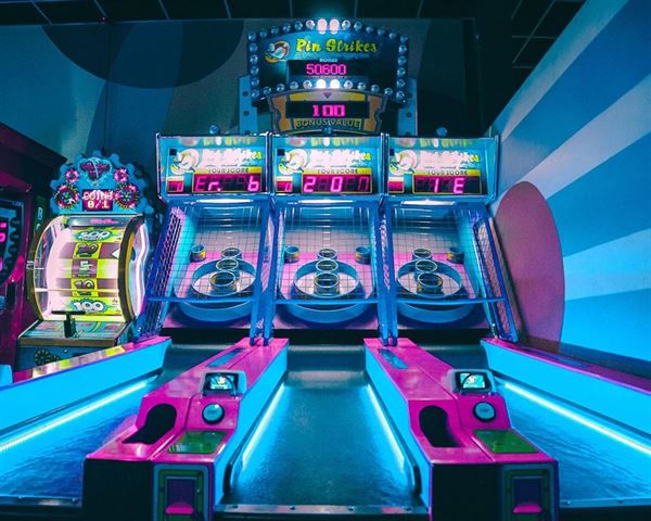 Pin Strikes Entertainment Center