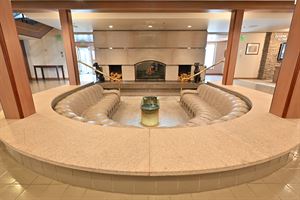 Reception Gallery & Fireplace