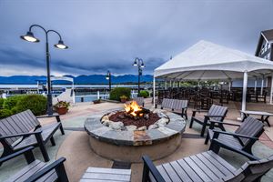 Lakefront Patio, Under Tent