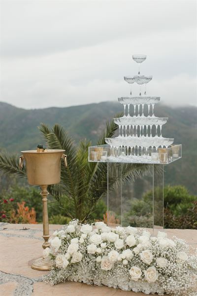 Bottles & Blooms Champagne Towers