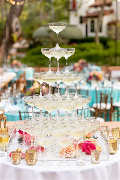 Bottles & Blooms Champagne Towers