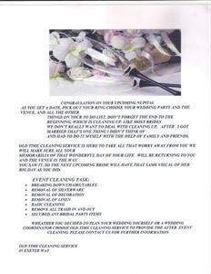 OLD TIME CLEANING SERVICE Event Cleanup