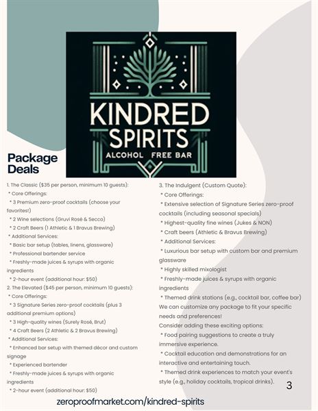Kindred Spirits (non -alcoholic mobile bar)