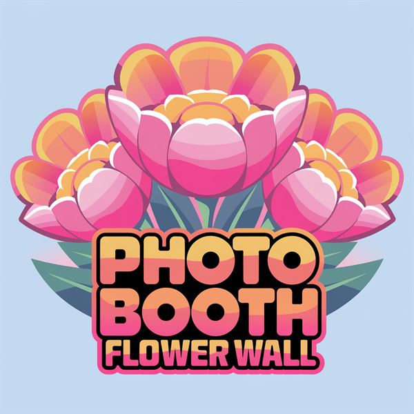 photo booth flower wall
