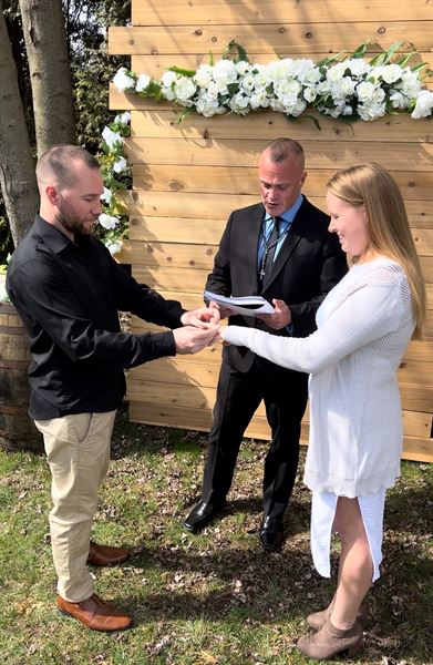 Steven Tunks Marriage Wedding Officiant Windsor ON