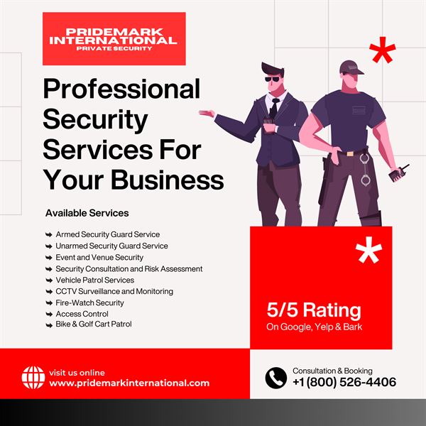 Pridemark International® Security Guard Services
