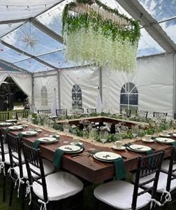 Outdoor Tented Reception Area