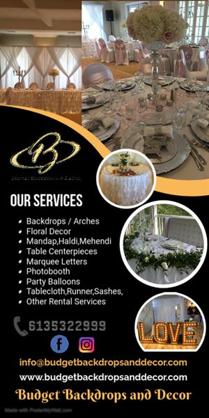 Budget Backdrops & Decor