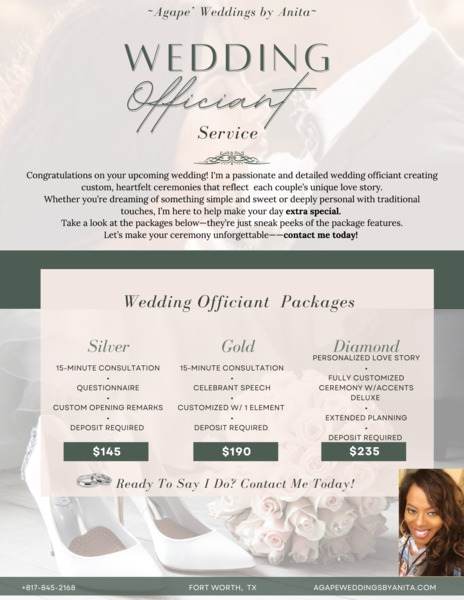Agape Weddings by Anita