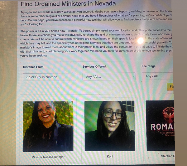 Weddings By Rosalie Ordained Minister