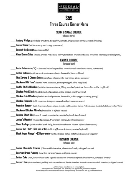 The Federal American Grill - Downtown