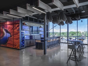 Modern Event Space with Bar, Tech & Scenic Views