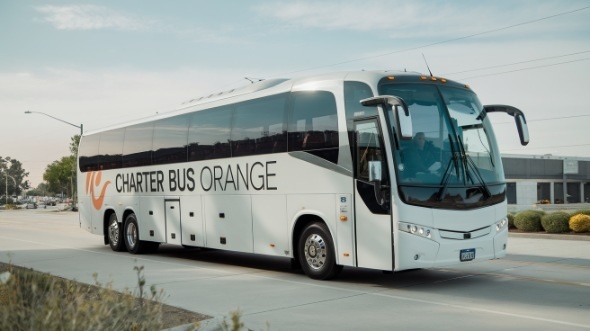 Charter Bus Orange