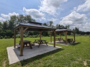 GAZEBO WITH PICNIC TABLE