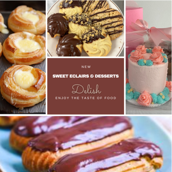 Sweet Eclairs & Desserts