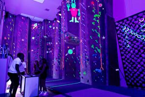 Glow in the Dark Climbing