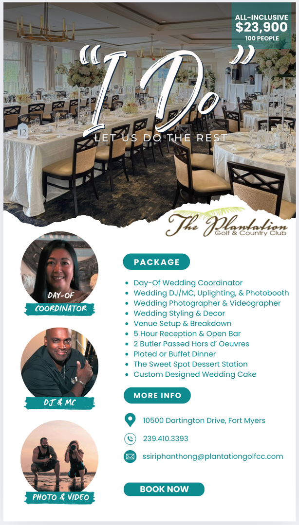 manors マナーズ　ゴルフ　clubhaus カーデガン　L The Plantation Golf & Country Club - Fort Myers, FL - Wedding Venue