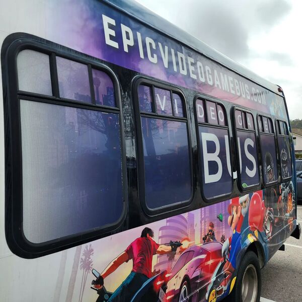 Epic Video Game Bus