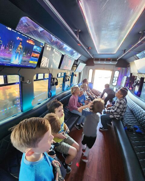 Epic Video Game Bus