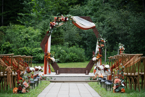 Waterfront dock nestled in the woods