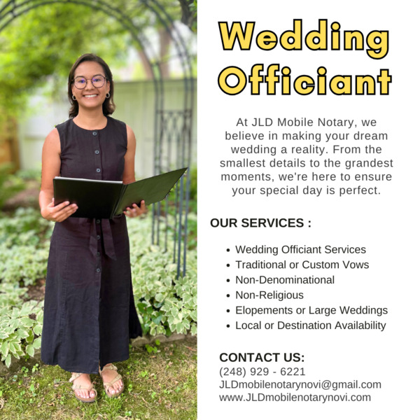 JLD Wedding Officiant Services