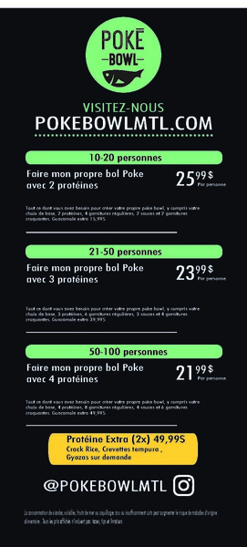 Poke Bowl Montréal