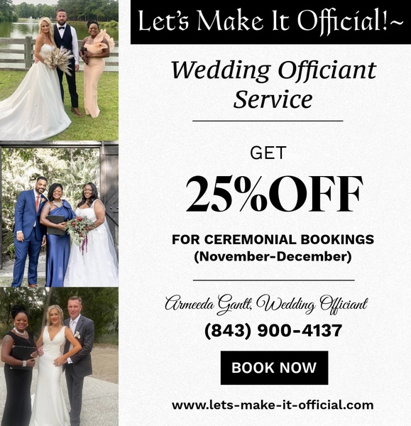 Lets Make It Official Wedding Officiant Service
