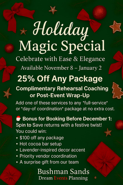 Bushman Sands Dream Events Planning