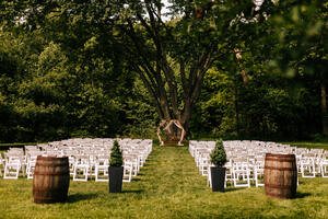 Outdoor ceremony area