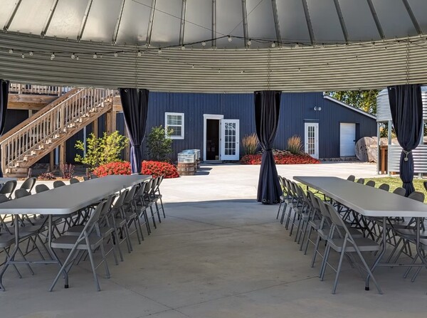 Blue Barn On The Green