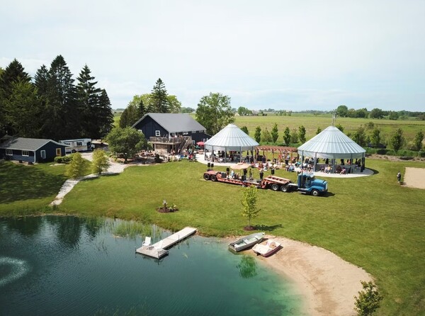 Blue Barn On The Green