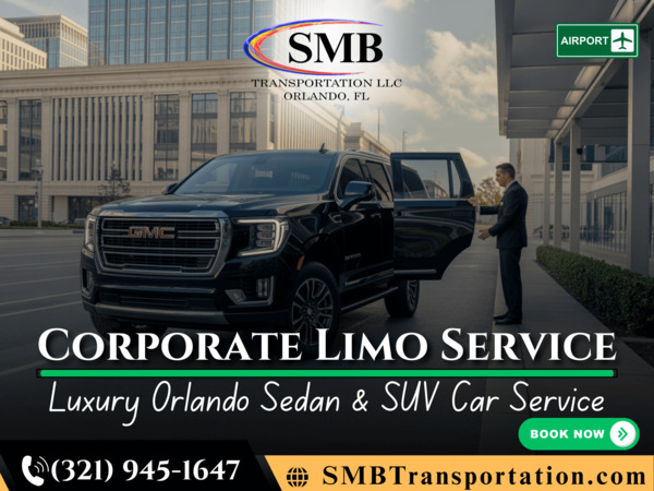 Book Corporate Limo in Orlando with SMB Transportation