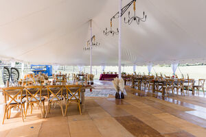 Outdoor Tented Reception Area