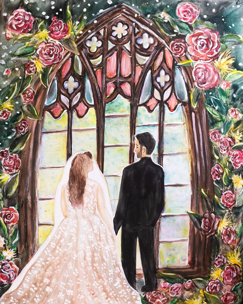Angie Candell- Live Wedding Painter